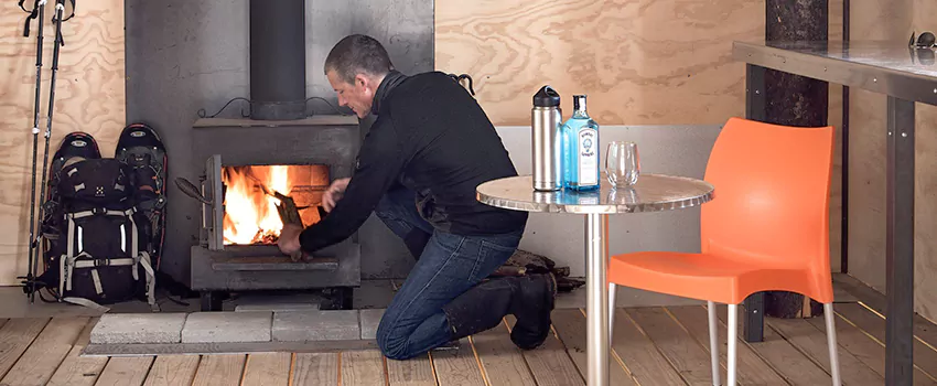 Open Hearth Wood Fireplace Installation in Ridgeway, ON